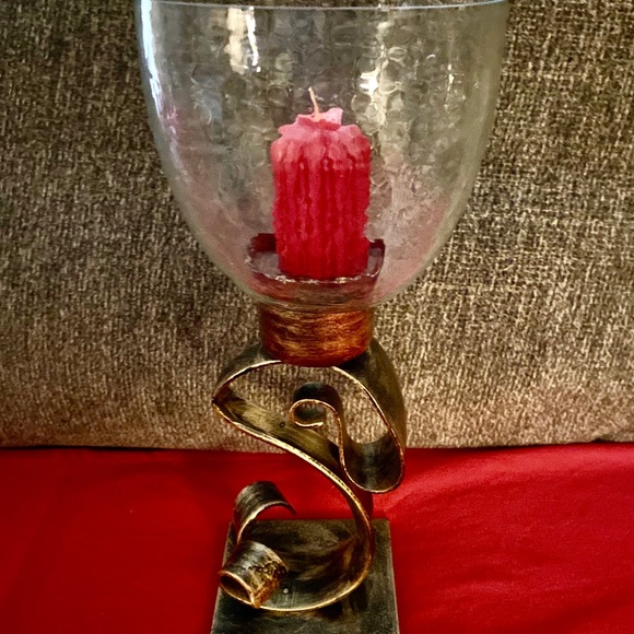 Accents Brass Colored Candle Holder11 Poshmark